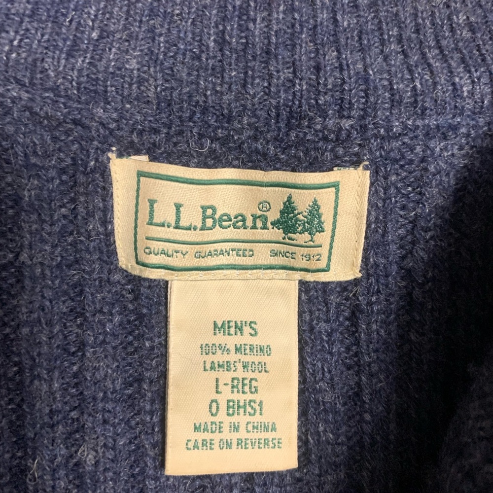 L L Bean Wool Pullover Sweater Size Large - image 4